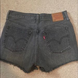 Black Denim Levi’s 501 Women Jean Short